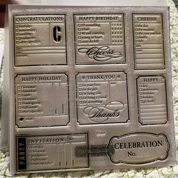 Close to My Heart Stamps Set of 4 - Picture 6 of 7